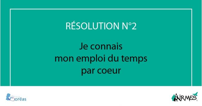 je connais mon emploi du temps par coeur