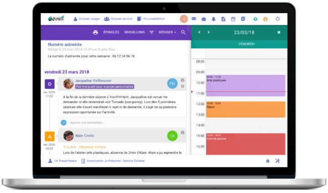 Logiciel Airmes fonctionnalités De nombreuses fonctionnalités pour ce logiciel médico-social