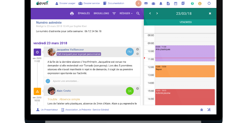 Logiciel Airmes fonctionnalités De nombreuses fonctionnalités pour ce logiciel médico-social