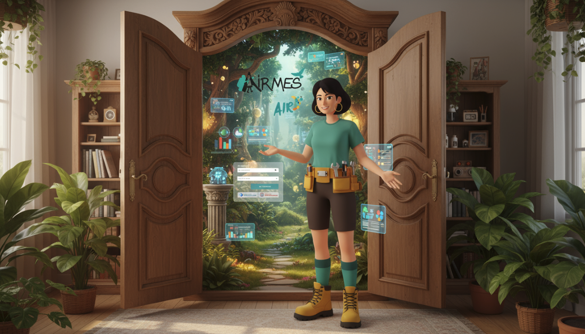 Airmes Academy : un visuel de bienvenue avec madame Airmes